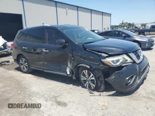 2018 Nissan Pathfinder SV with VIN 5N1DR2MN0JC629021, listed as a Copart auction lot 57286605 with 166,183 mi miles and Salvage title. Bid and sale history available at DreamBid. Image 4.