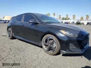 2019 Hyundai Veloster Turbo R-Spec with VIN KMHTH6AB8KU006287, listed as a Copart auction lot 79017114 with 71,751 mi miles and Salvage Title. Bid and sale history available at carsss.com. Image 4.