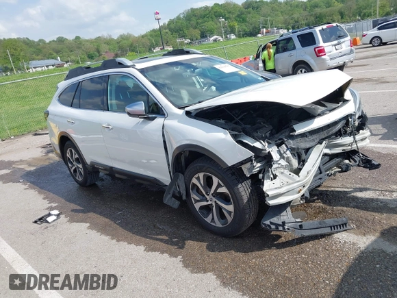 2020 Subaru Outback Touring with VIN 4S4BTAPC0L3100362, listed as a IAAI auction lot 42134757 with 104,887 mi miles and . Bid and sale history available at DreamBid. Image 1.