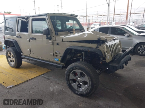 2018 Jeep Wrangler Unlimited Sport S with VIN 1C4BJWDG3JL809752, listed as a IAAI auction lot 42101293 with 50,342 mi miles and . Bid and sale history available at DreamBid. Image 1.