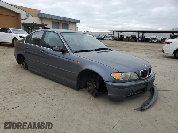 2002 BMW 3 Series 330i with VIN WBAEV53482KM20077, listed as a Copart auction lot 43391375 with 0 mi miles and Salvage Title. Bid and sale history available at carsss.com. Image 4.