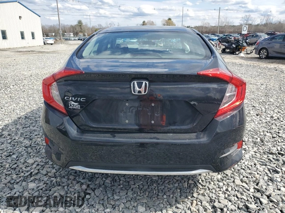 2019 Honda Civic Sedan LX with VIN 2HGFC2F65KH538508, listed as a Copart auction lot 50286545 with 61,169 mi miles and Salvage Title. Bid and sale history available at carsss.com. Image 6.