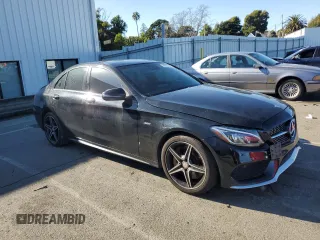 2016 Mercedes-Benz C 450 AMG with VIN 55SWF6EB9GU126292, listed as a Copart auction lot 43667945 with 126,767 mi miles and Clean Title. Bid and sale history available at carsss.com. Image 4.