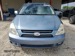 2007 Kia Sedona EX with VIN KNDMB233176172560, listed as a Copart auction lot 69004084 with 93,574 mi miles and Salvage Title. Bid and sale history available at carsss.com. Image 5.