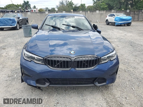 2022 BMW 3 Series 330i with VIN 3MW5R1J05N8C24178, listed as a Copart auction lot 51004985 with 26,665 mi miles and Salvage Title. Bid and sale history available at carsss.com. Image 5.