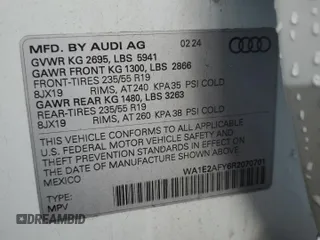 2024 Audi Q5 S line Premium Plus with VIN WA1E2AFY6R2070701, listed as a Copart auction lot 49081955 with 5,832 mi miles and Salvage Title. Bid and sale history available at carsss.com. Image 14.