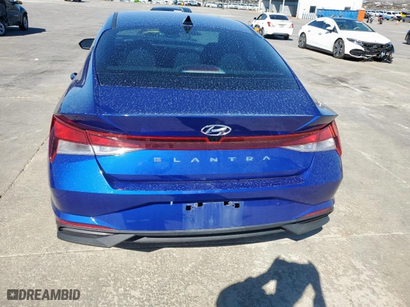 2023 Hyundai Elantra SEL with VIN KMHLM4AG5PU374252, listed as a Copart auction lot 46726655 with 55,779 mi miles and Salvage Title. Bid and sale history available at carsss.com. Image 6.
