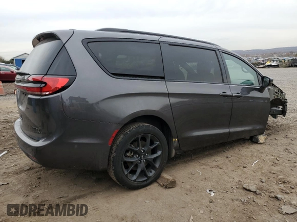 2022 Chrysler Pacifica Limited with VIN 2C4RC3GG0NR167264, listed as a Copart auction lot 80141624 with 29,244 mi miles and Salvage title. Bid and sale history available at DreamBid. Image 3.