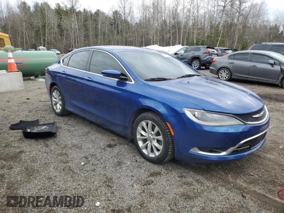 2015 Chrysler 200 C with VIN 1C3CCCCG3FN520434, listed as a Copart auction lot 50117965 with 160,705 mi miles and Clean Title. Bid and sale history available at DreamBid. Image 4.