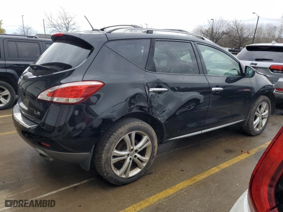 2011 Nissan Murano LE with VIN JN8AZ1MU7BW064165, listed as a Copart auction lot 81290964 with 189,994 mi miles and Salvage Title. Bid and sale history available at carsss.com. Image 3.