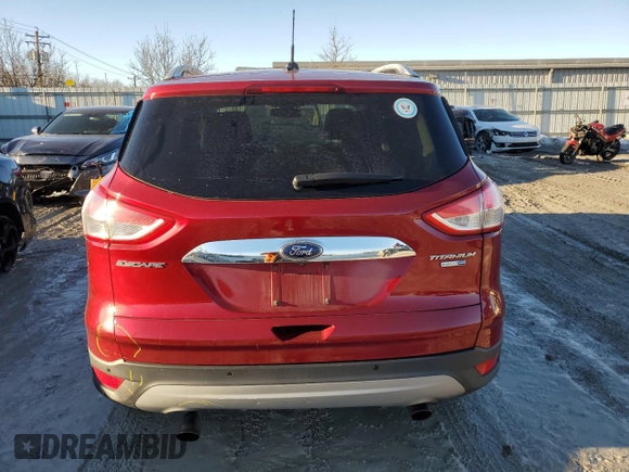 2014 Ford Escape Titanium with VIN 1FMCU9J93EUD36496, listed as a Copart auction lot 89377665 with 88,976 mi miles and Salvage Title. Bid and sale history available at DreamBid. Image 6.