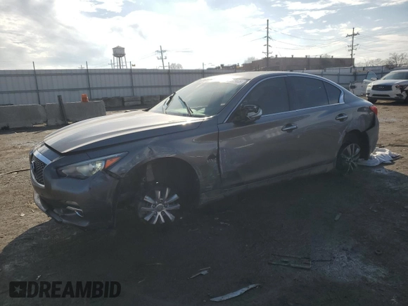 2017 Infiniti Q50 Premium with VIN JN1EV7AP7HM732712, listed as a Copart auction lot 44122965 with 85,549 mi miles and Salvage title. Bid and sale history available at DreamBid. Image 1.