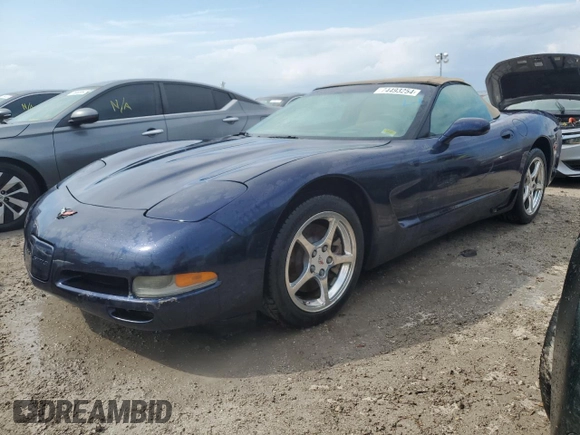 2001 Chevrolet Corvette with VIN 1G1YY32GX15122160, listed as a Copart auction lot 74493254 with 0 mi miles and Non Repairable. Bid and sale history available at carsss.com. Image 1.