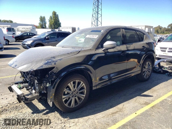2024 Mazda CX-5 2.5 Turbo Signature with VIN JM3KFBXY4R0388868, listed as a Copart auction lot 73435824 with 5,540 mi miles and Salvage Title. Bid and sale history available at carsss.com. Image 1.