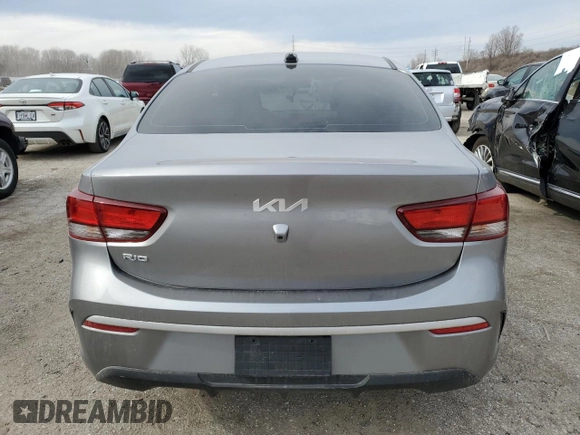 2023 Kia Rio S with VIN 3KPA24AD3PE517933, listed as a Copart auction lot 41072394 with 26,058 mi miles and Salvage Title. Bid and sale history available at DreamBid. Image 6.
