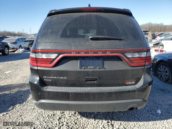 2017 Dodge Durango SXT with VIN 1C4RDJAGXHC884004, listed as a Copart auction lot 89226245 with 0 mi miles and Salvage Title. Bid and sale history available at carsss.com. Image 6.