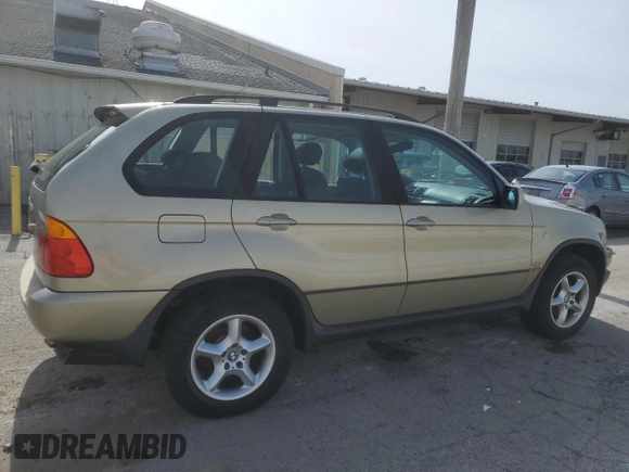 2002 BMW X5 3.0i with VIN 5UXFA53572LP51267, listed as a Copart auction lot 48763795 with 154,199 mi miles and Non Repairable. Bid and sale history available at carsss.com. Image 3.