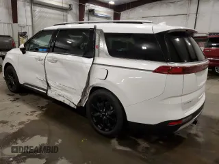 2023 Kia Carnival SX with VIN KNDNE5H35P6215786, listed as a Copart auction lot 89409995 with 34,924 mi miles and Salvage Title. Bid and sale history available at carsss.com. Image 2.