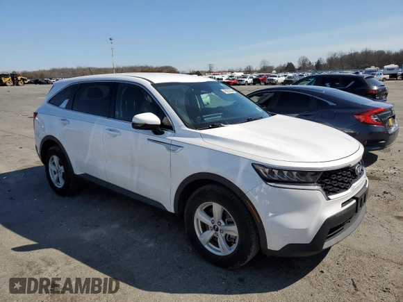 2021 Kia Sorento LX with VIN 5XYRG4LC3MG019853, listed as a Copart auction lot 48263335 with 57,107 mi miles and Salvage Title. Bid and sale history available at carsss.com. Image 4.
