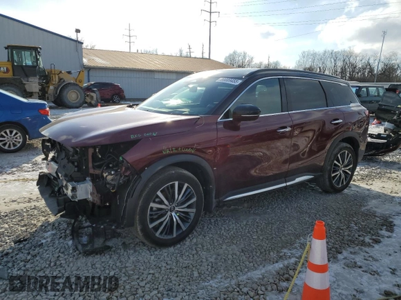 2024 Infiniti QX60 Autograph with VIN 5N1DL1HU5RC330620, listed as a Copart auction lot 88889455 with 8,906 mi miles and Salvage title. Bid and sale history available at DreamBid. Image 1.