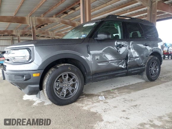 2024 Ford Bronco Sport Big Bend with VIN 3FMCR9B65RRE25005, listed as a Copart auction lot 54154925 with 25,109 mi miles and Salvage title. Bid and sale history available at DreamBid. Image 1.