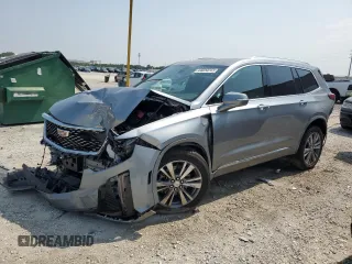 2025 Cadillac XT6 AWD Premium Luxury with VIN 1GYKPDRS9SZ120372, listed as a Copart auction lot 59103405 with 13,223 mi miles and Salvage title. Bid and sale history available at DreamBid. Image 1.