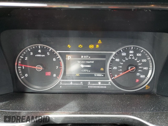 2023 Kia Sorento LX with VIN 5XYRGDLC0PG186353, listed as a Copart auction lot 50159595 with 51,832 mi miles and Salvage Title. Bid and sale history available at carsss.com. Image 9.