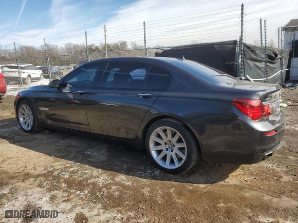 2013 BMW 7 Series 750Li xDrive with VIN WBAYF8C53DDE59013, listed as a Copart auction lot 42116405 with 154,019 mi miles and Salvage Title. Bid and sale history available at carsss.com. Image 2.