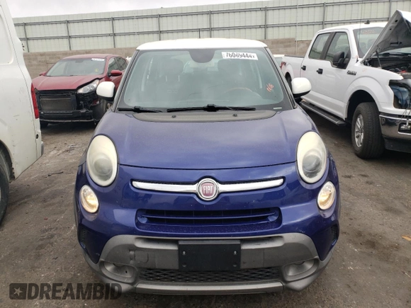 2015 FIAT 500L Urbana Trekking with VIN ZFBCFADH4FZ033544, listed as a Copart auction lot 76069444 with 85,063 mi miles and Salvage Title. Bid and sale history available at carsss.com. Image 5.