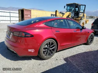 2024 Tesla Model S with VIN 5YJSA1E51RF537362, listed as a Copart auction lot 46931465 with 19,467 mi miles and Salvage Title. Bid and sale history available at carsss.com. Image 3.