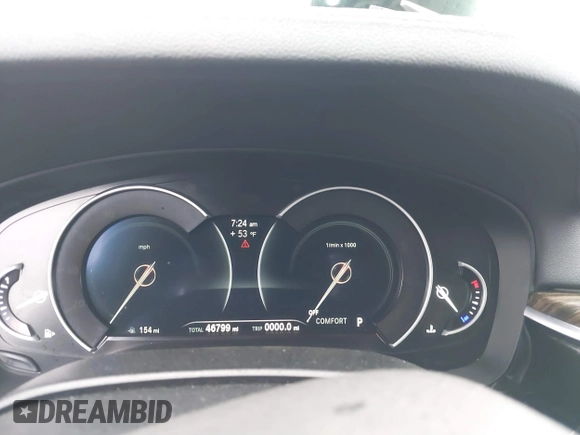 2018 BMW 5 Series 540i with VIN WBAJE5C56JG918691, listed as a IAAI auction lot 41608360 with 46,799 mi miles and . Bid and sale history available at carsss.com. Image 7.