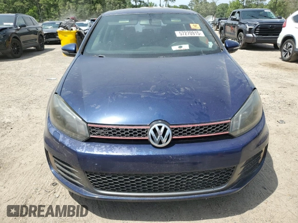 2012 Volkswagen GTI w/Conv & Sunroof с VIN WVWEV7AJ4CW222484, выставлен на аукционе Copart как лот 57270915 с пробегом Не указан миль и Списание • Salvage title. История ставок и продаж доступна на DreamBid. Изображение 5.