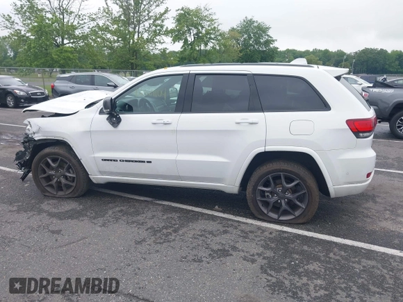 2021 Jeep Grand Cherokee 80th Anniversary with VIN 1C4RJFBG2MC568028, listed as a IAAI auction lot 42381104 with 51,027 mi miles and . Bid and sale history available at DreamBid. Image 14.