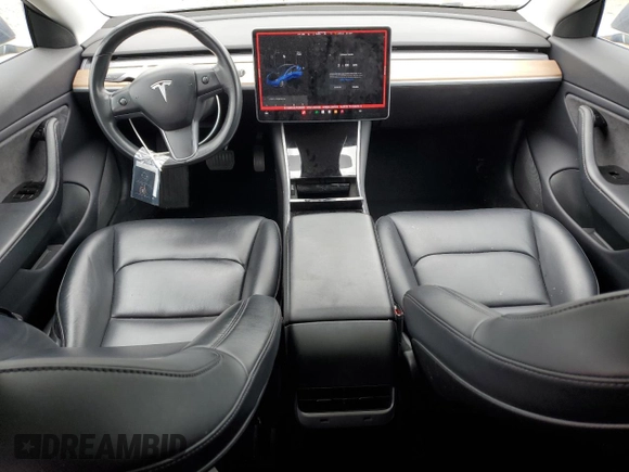 2018 Tesla Model 3 Long Range Battery with VIN 5YJ3E1EA3JF024835, listed as a Copart auction lot 53510345 with 197,560 mi miles and Salvage Title. Bid and sale history available at DreamBid. Image 8.