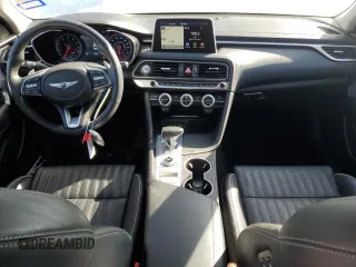 2020 Genesis G70 2.0T with VIN KMTG34LA0LU059887, listed as a Copart auction lot 76616894 with 32,658 mi miles and Salvage Title. Bid and sale history available at DreamBid. Image 8.