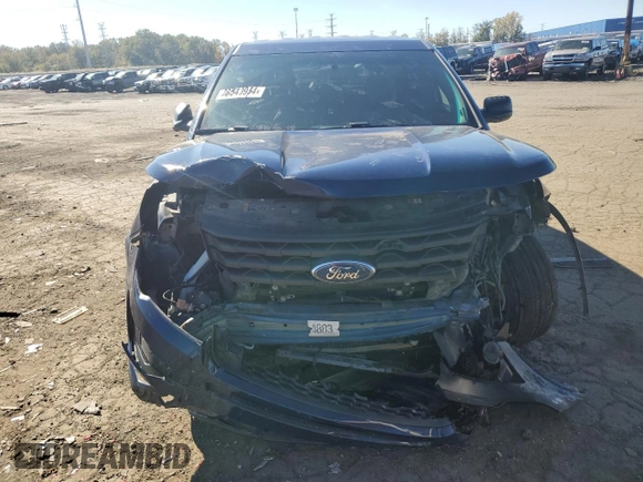 2016 Ford Utility Police Interceptor with VIN 1FM5K8AR5GGC36944, listed as a Copart auction lot 76549954 with 0 mi miles and Clean Title. Bid and sale history available at carsss.com. Image 5.