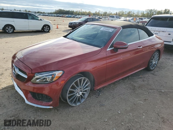 2017 Mercedes-Benz C 300 with VIN WDDWK4JB2HF430767, listed as a Copart auction lot 83460074 with Not Provided miles and Salvage Title. Bid and sale history available at DreamBid. Image 1.
