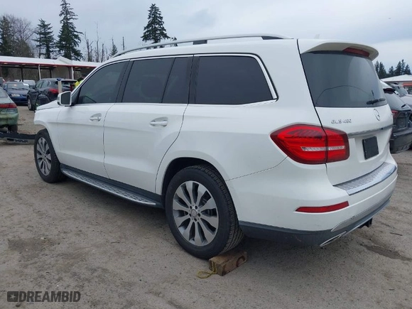 2017 Mercedes-Benz GLS with VIN 4JGDF6EEXHA887311, listed as a IAAI auction lot 41831389 with 64,396 mi miles. Bid and sale history available at carsss.com. Image 3.