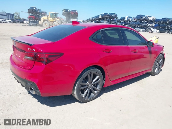 2018 Acura TLX w/A-SPEC Pkg with VIN 19UUB2F67JA007933, listed as a IAAI auction lot 41774816 with 68,823 mi miles. Bid and sale history available at carsss.com. Image 4.