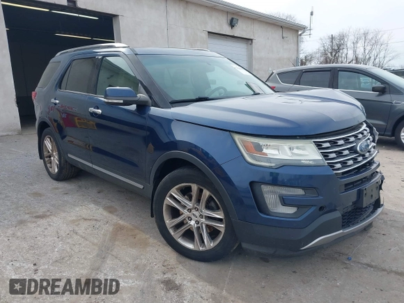 2016 Ford Explorer Limited with VIN 1FM5K8FH9GGB14930, listed as a IAAI auction lot 41846602 with 155,367 mi miles and . Bid and sale history available at DreamBid. Image 1.