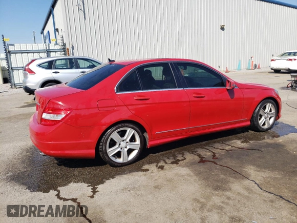 2010 Mercedes-Benz C 300 Sport with VIN WDDGF5EB2AF374778, listed as a Copart auction lot 53113395 with 89,615 mi miles and Salvage Title. Bid and sale history available at DreamBid. Image 3.