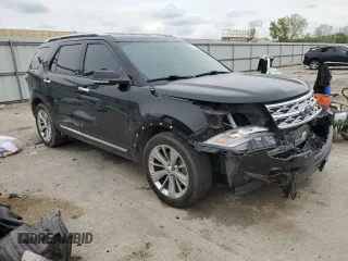 2018 Ford Explorer Limited z VIN 1FM5K7FH2JGC93409, wystawiony jako Copart lot #54525715 z przebiegiem 73 528 mil mil oraz Szkoda całkowita • Salvage title. Historia ofert i sprzedaży dostępna na DreamBid. Obrazek 4.