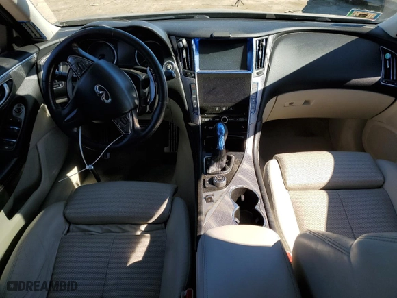 2014 Infiniti Q50 Hybrid Sport with VIN JN1AV7AR3EM703509, listed as a Copart auction lot 74449294 with 150,410 mi miles and Salvage Title. Bid and sale history available at carsss.com. Image 8.