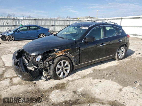 2010 Infiniti EX Journey z VIN JN1AJ0HR8AM755799, wystawiony jako Copart lot #46839915 z przebiegiem 164 262 mil mil oraz Szkoda całkowita • Salvage title. Historia ofert i sprzedaży dostępna na DreamBid. Obrazek 1.