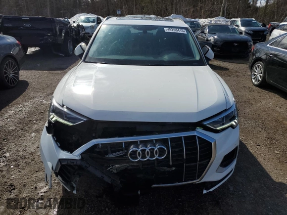 2023 Audi Q3 Premium with VIN WA1AECF31P1116654, listed as a Copart auction lot 49298415 with 29,422 mi miles and Salvage title. Bid and sale history available at DreamBid. Image 5.