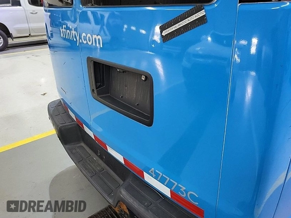 2014 Chevrolet Express Cargo Van with VIN 1GCWGFCA6E1198985, listed as a IAAI auction lot 42088330 with 152,231 mi miles. Bid and sale history available at carsss.com. Image 1.