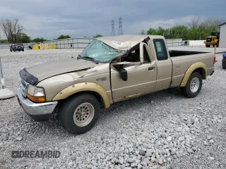 2000 Ford Ranger XL with VIN 1FTYR14V6YPB92418, listed as a Copart auction lot 55573945 with 152,507 mi miles and Salvage Title. Bid and sale history available at DreamBid. Image 1.