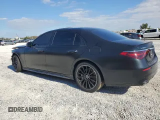 2024 Mercedes-Benz S 580e with VIN W1K6G6KBXRA276299, listed as a Copart auction lot 52619025 with 22,364 mi miles and Salvage Title. Bid and sale history available at DreamBid. Image 2.
