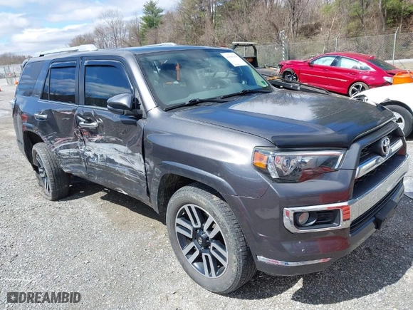 2017 Toyota 4Runner SR5 with VIN JTEBU5JR9H5415822, listed as a IAAI auction lot 41806456 with 129,585 mi miles. Bid and sale history available at carsss.com. Image 1.