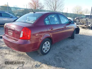 2008 Hyundai Accent GLS with VIN KMHCN46C08U277111, listed as a IAAI auction lot 41982677 with 125,570 mi miles. Bid and sale history available at carsss.com. Image 4.